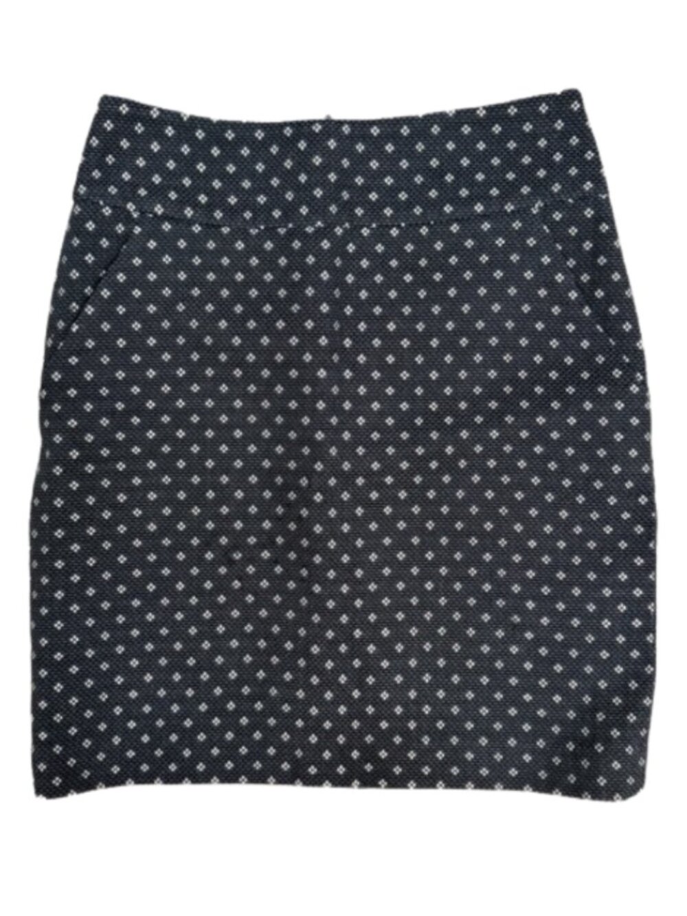 Ann Taylor Patterned Classic Pencil Skirt Women's 0‎ Printed Lined Business Knit